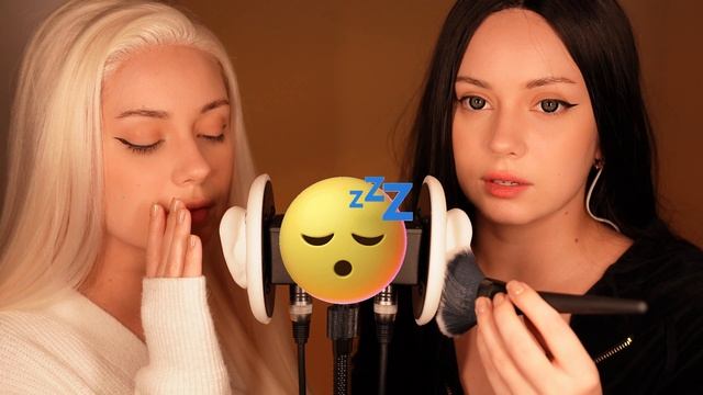 [4K] АСМР ДВЕ ДЕВУШКИ ОДИН МИКРОФОН