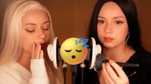 [4K] АСМР ДВЕ ДЕВУШКИ ОДИН МИКРОФОН