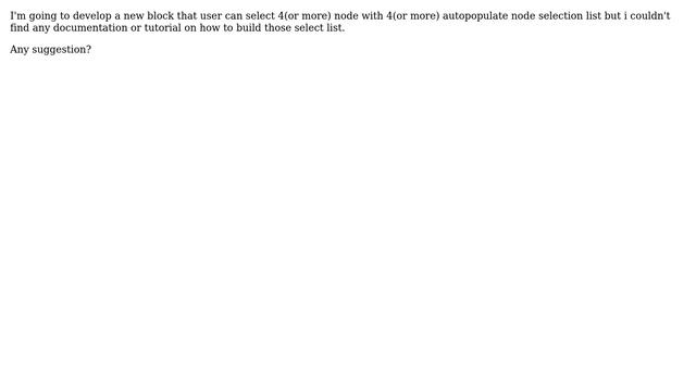 Drupal: add a repeatable autopopulate node title select list to custom block смотреть онлайн