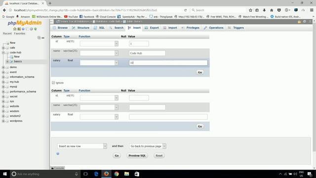 phpmyadmin #106 how to insert a row/data in table in phpmyadmin смотреть онлайн