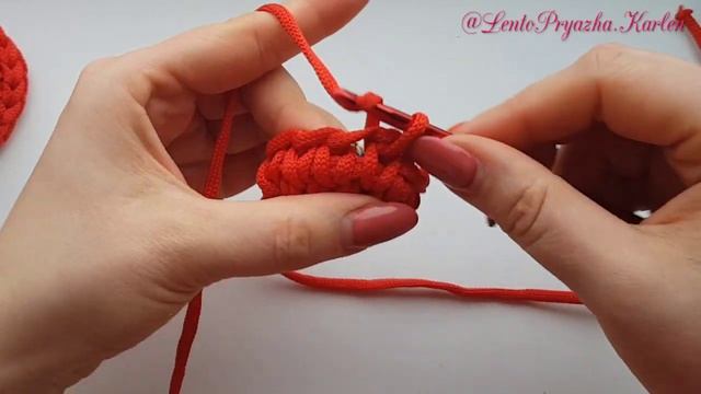 Колокольчик крючком из шнура и пряжи. Новогодний декор своими руками. смотреть онлайн