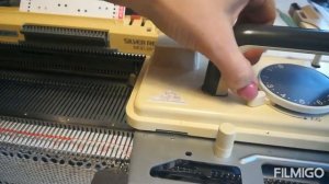 Ажур на Silver reed по перфокарте для Brother.