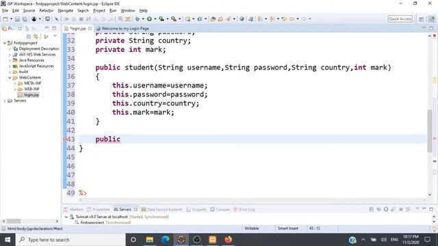 JSP Introduction and Coding a JSP Application using JDBC | Eclipse EE | Tomcat 9.0.39 | MySQL смотреть онлайн