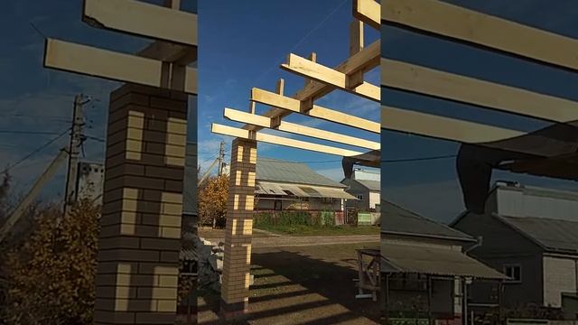 Навес к гаражу