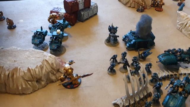 Tom's XVI led by Horus v Peter's Custodes led by Valdor. Horus Heresy V2 battle report. смотреть онлайн