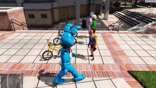 ГТА 5 ФНАФ АНИМАТРОНИКИ - КАК БАЛОРА АНИМАТРОНИК ПЫТАЛАСЬ ПОБЕДИТЬ БАЛДИ И СОСЕДА смотреть онлайн