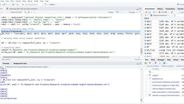 Merging Multiple Data Files using Single Command in R Studio смотреть онлайн