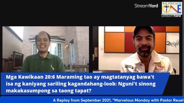 Marvelous Monday with Pastor Reuel Tica and Pastor Eric Maliwat on Proverbs 20:6 смотреть онлайн