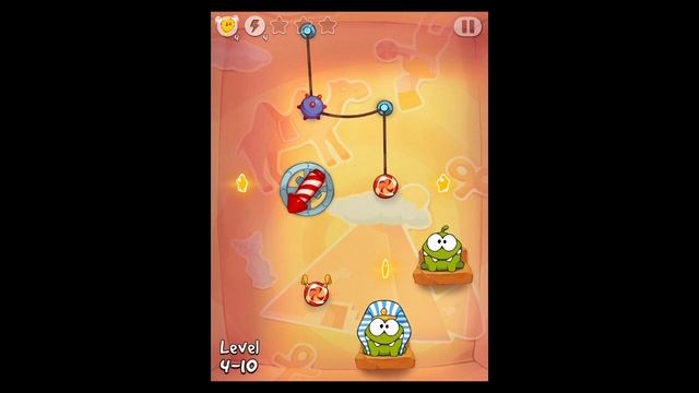 Cut the Rope: Time Travel Level 4: Ancient Egypt 3 Stars Walkthrough смотреть онлайн