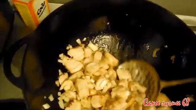 Плов Узбекский правильный в чугунном WOK ВОК с курицей смотреть онлайн