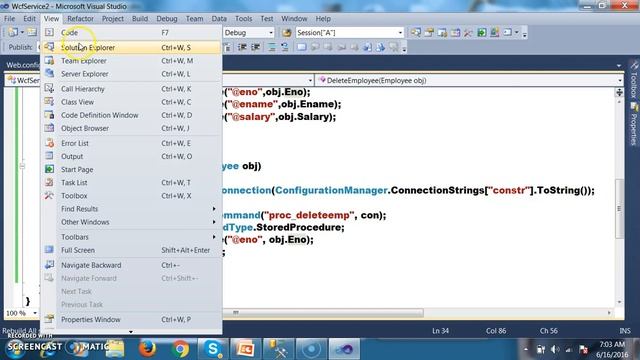 WCF Example with ADO.net смотреть онлайн