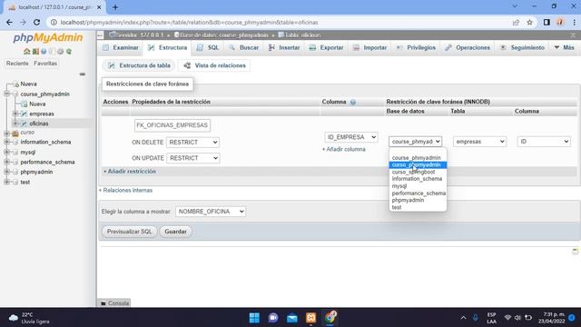 Curso XAMP & phpMyAdmin | Como Crear Tablas y Relaciones(Claves Foraneas |Foreign Key) en phpMyAdmi смотреть онлайн