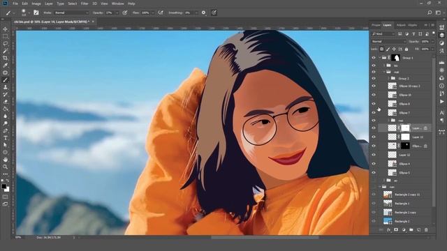 Hướng dẫn vẽ chân dung bằng Photoshop (vector Art Tutorial) | BonART смотреть онлайн