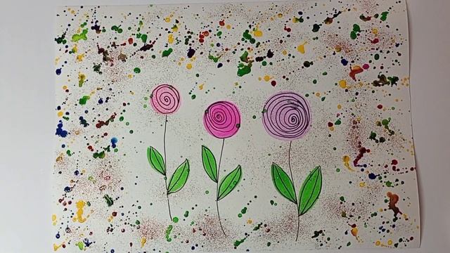 АКВАРЕЛЬНАЯ ОТКРЫТКА С БЛЕСТКАМИ??? смотреть онлайн