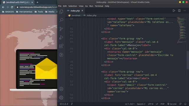 Enviar emails personalizados con PHP y JavaScript ?? смотреть онлайн