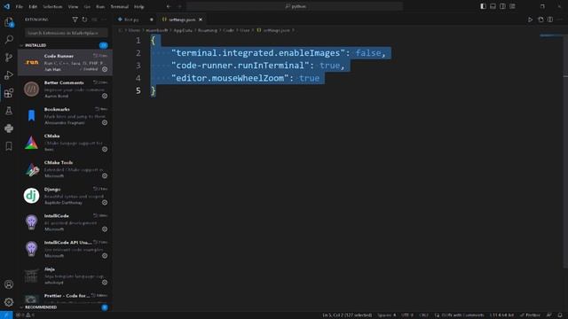 حل مشكلة terminal visual studio code python смотреть онлайн