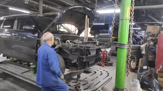 Стапельные работы - правка геометрии кузова Киа Соул. смотреть онлайн