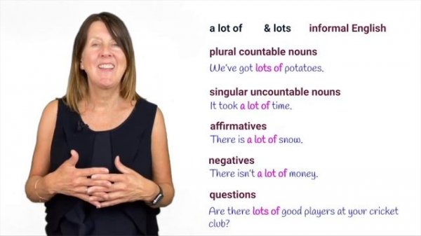Much or Many? a lot of and lots of - English Grammar lesson | countable and uncountable nouns