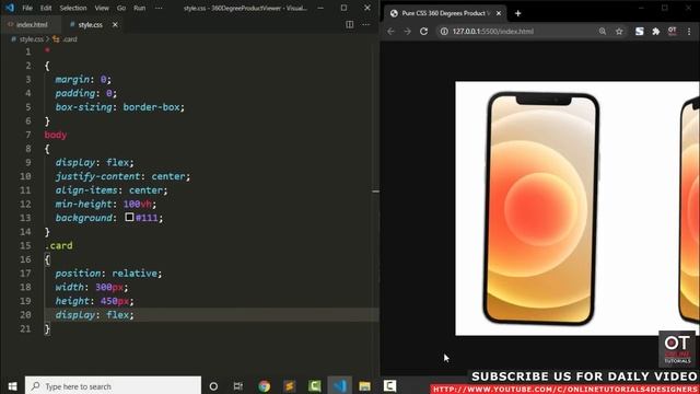 Pure CSS 360 Degrees Product Viewer | 360 degree image rotation in html5 & CSS Only смотреть онлайн