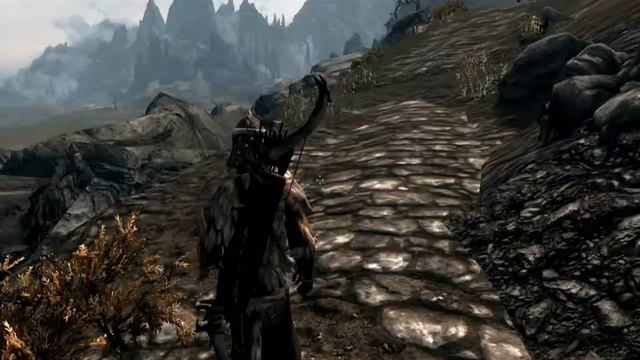 The Elder Scrolls V: Skyrim gameplay, killing Giant with 6lvl archer смотреть онлайн