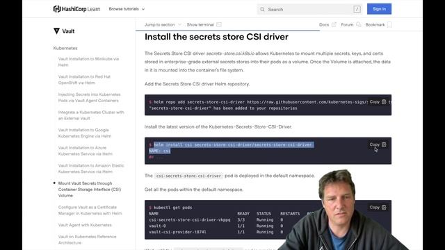 Vault using the K8s CSI driver смотреть онлайн