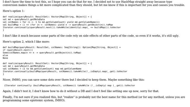 Realizing a SQL ResultSet into a Map in Scala (3 Solutions!!) смотреть онлайн