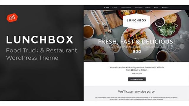 Lunchbox - Food Truck & Restaurant Theme | Themeforest Website Templates and Themes смотреть онлайн
