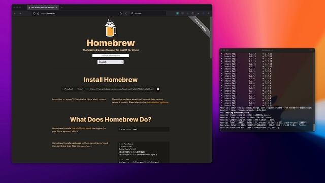 Homebrew Installieren oder Updaten auf Apple M1 macOS смотреть онлайн