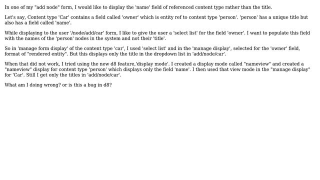 Drupal: rendered entity usage in "add node" form for an entity ref field (2 Solutions!!) смотреть онлайн