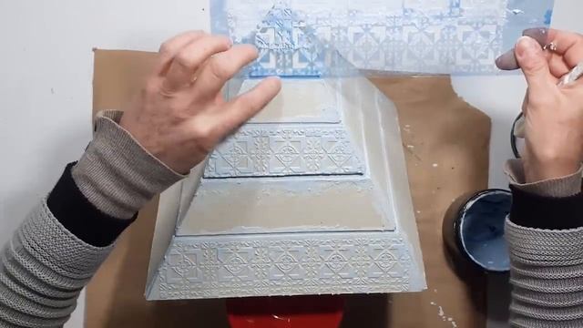 Idéia de CAIXA em forma de PIRÂMIDE / DIY arte egípcia