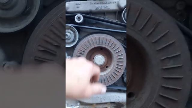 Audi Q7 4.2 V12 дизель демонтаж передней крышки коленвала