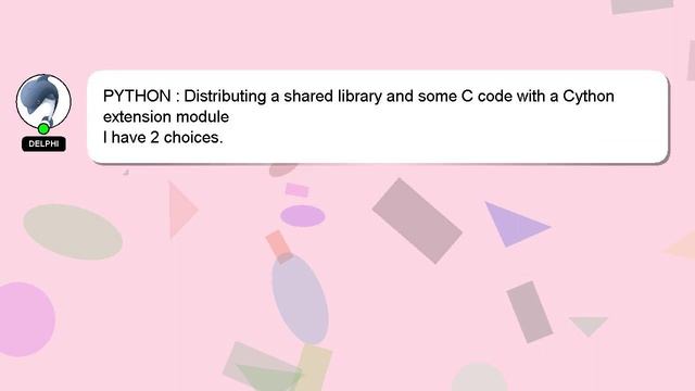 PYTHON : Distributing a shared library and some C code with a Cython extension module смотреть онлайн
