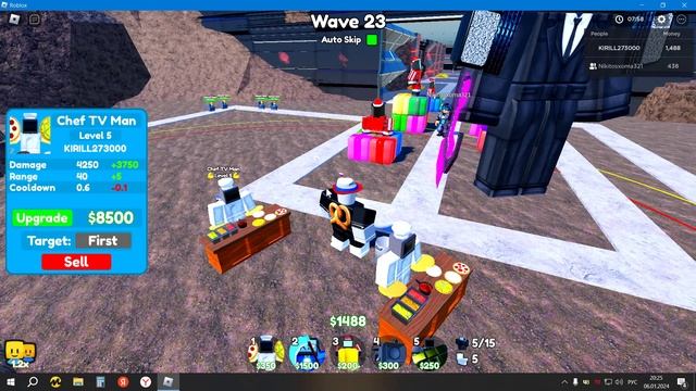 играю с другом в Toilet Tower Defense. в режиме хард смотреть онлайн