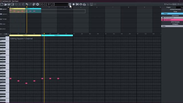 Inputting a melody on FamiStudio смотреть онлайн