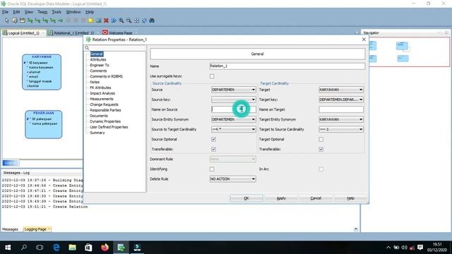 pembuatan ERD (entity Relationship Diagram) pada sebuah perusahaan menggunakan ORACLE DATA MODELER смотреть онлайн