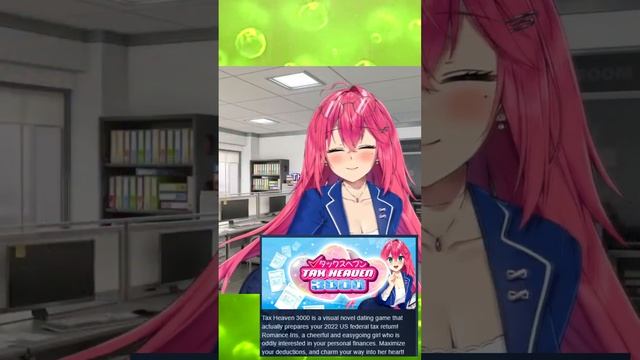 The anime dating simulator that wants your Social Security Number: Tax Heaven 3000 #shorts смотреть онлайн
