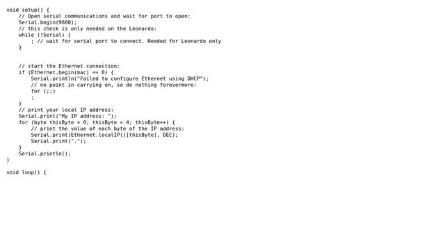 Arduino: Unable to get Arduino Ethernet Shield IP address connected to Raspberry смотреть онлайн