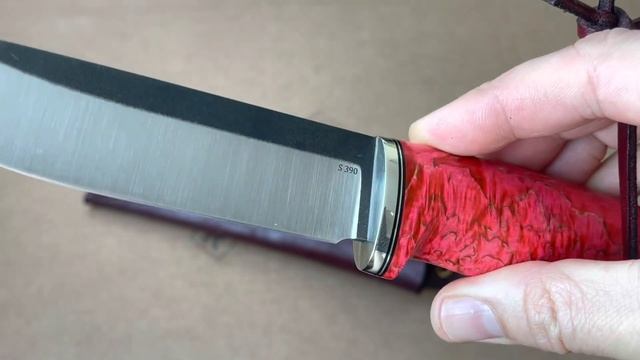 Нож «Лиман» Клинок S390, Стабилизированная карельская береза. Сандер смотреть онлайн