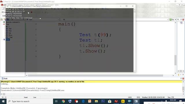Constructor in C++, Destructor in C++, copy constructor in C++ смотреть онлайн