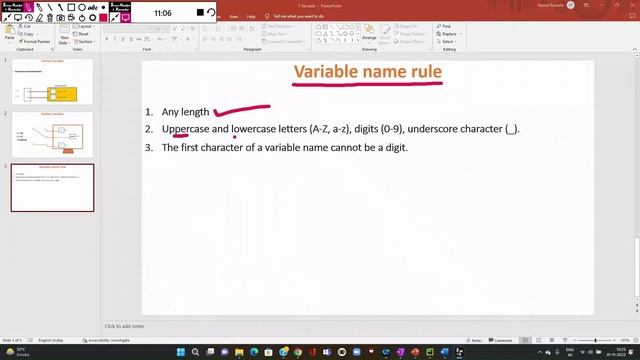 Lecture-7 : Variable in Python (Hindi) смотреть онлайн