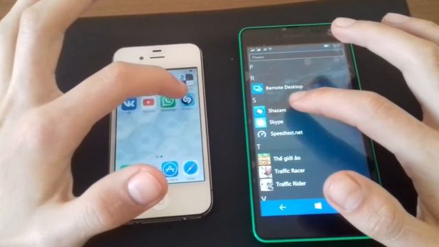 iPhone 4 vs Lumia 535 (iPhone 4 против Microsoft lumia 535) смотреть онлайн