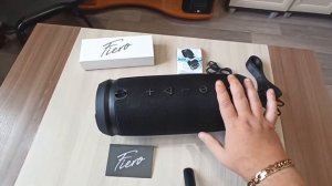 Обзор портативной блютуз колонки  Fiero Vortex L IPX6 FR400 (обзор№3)