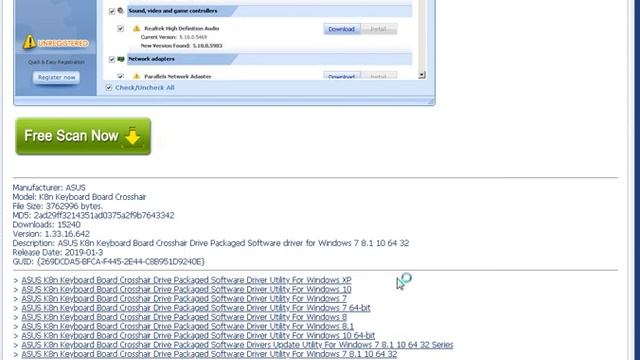 ASUS K8n Keyboard Board Crosshair Drive Packaged Software Driver Utility For Windows 7 8.1 10 64 32 смотреть онлайн