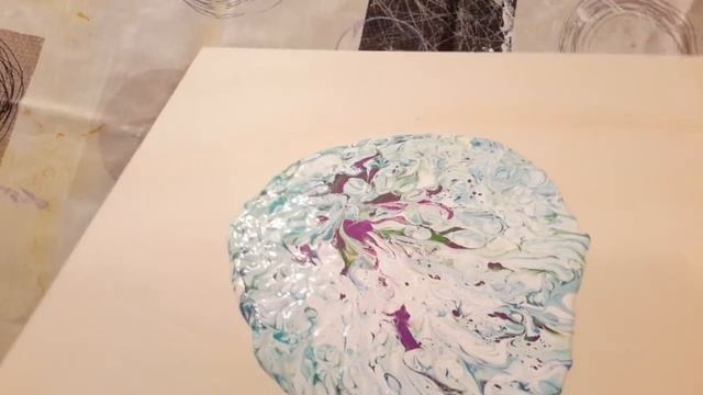 ЗАЛИВКА АКРИЛОМ \ НЕОБЫЧНАЯ ТЕХНИКА...acrylic pouring.. смотреть онлайн