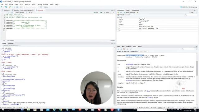 [Week 2] readline( ) vs. readLines( ), [성균관대학교 오하영 교수] смотреть онлайн