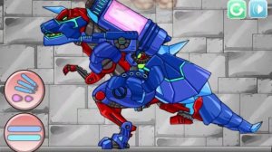 Combine! Dino Robot: Tyrano Red And Tricera Blue