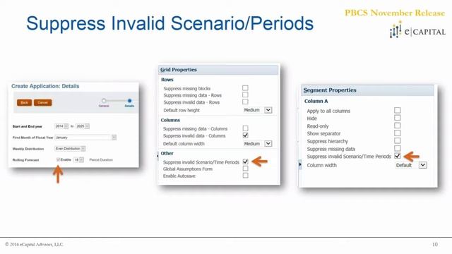 Suppress Invalid Scenario/Periods [Oracle PBCS Release - Nov 2016] смотреть онлайн