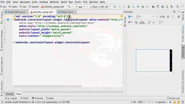 How to create Pong 2D Game in Android with Java | Pong 2D game App | Player and Opponent Part 6 смотреть онлайн