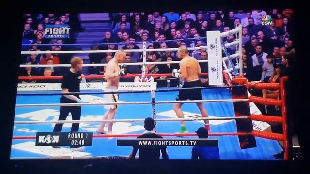 Ali El Ameri knee ko vs Daniel Forsberg KOK Kickboxing смотреть онлайн