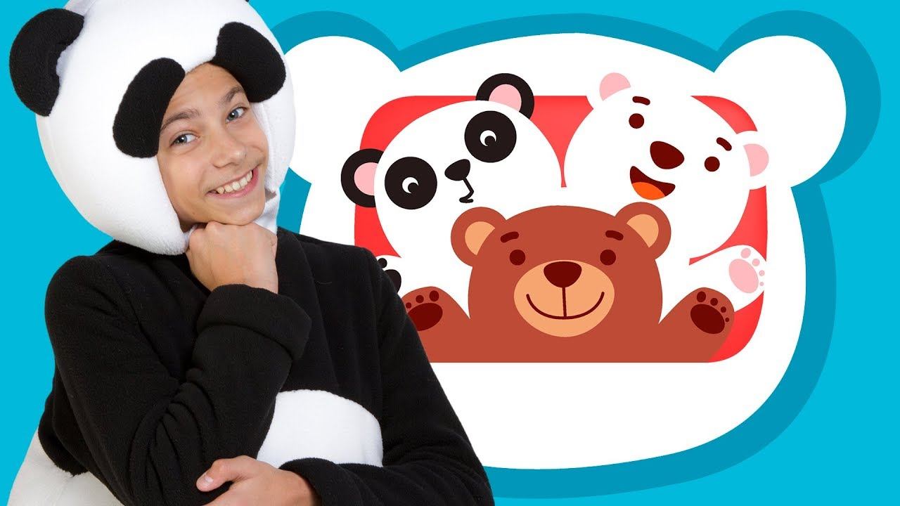 СБОРНИК из 6 песенТРИ МЕДВЕДЯ -Three bear song- развивающие, веселые детские песни про животных смотреть онлайн